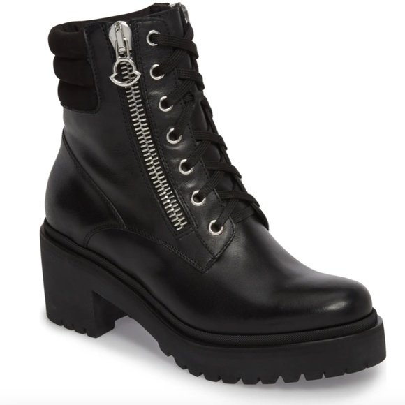 NIB $775 MONCLER Viviane Combat Boot in size 36! - Picture 1 of 6